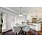 Nuvo Lafayette 1-Light Pendant 18 in. Gray / Natural Brass Accents White Opal Glass 60/7918 - alternate 3